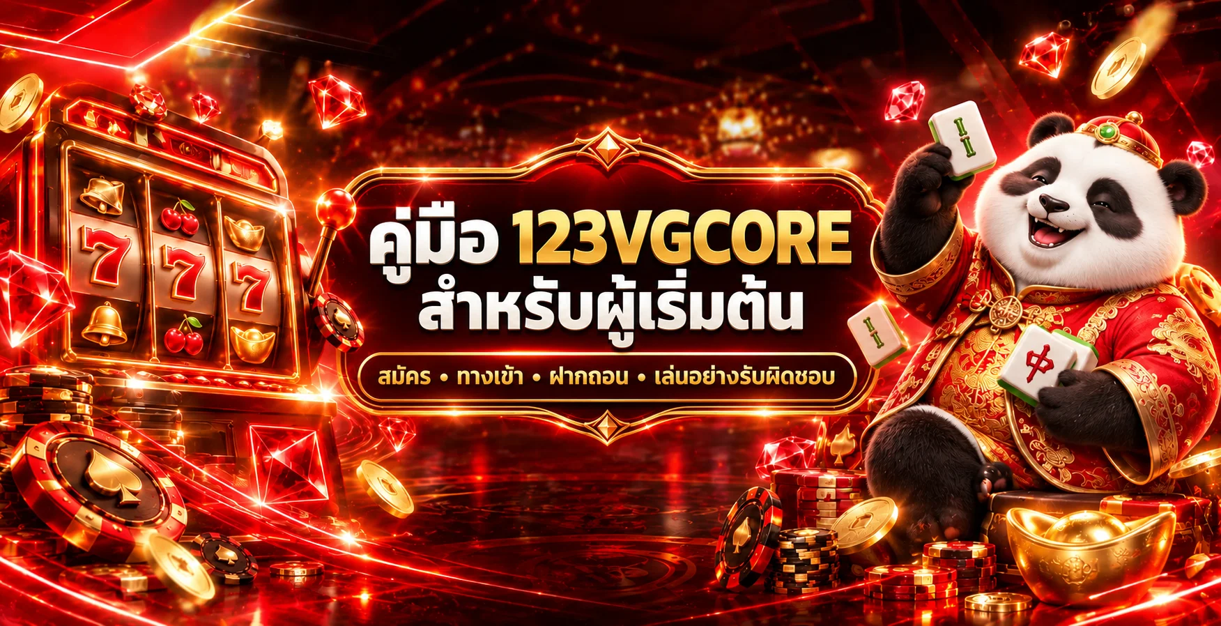 123VGCORE คู่มือสมัคร ทางเข้า ฝากถอนสำหรับมือใหม่